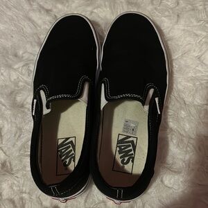 Black Slip on Vans clean
